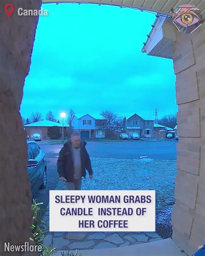 22K views · 60 reactions | Sleepy woman grabs candle instead of her coffee | Joyful | Facebook