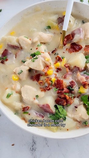 2.8K views · 12 reactions | CHICKEN CORN CHOWDER! 北 comment...