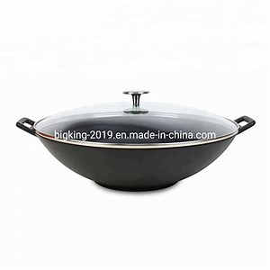 [Hot Item] Deep Outdoor Cast Iron Big Size Industrial Wok