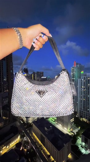 Luxurious Prada Glitter Crystal Bag - Fashion Designer Highlight