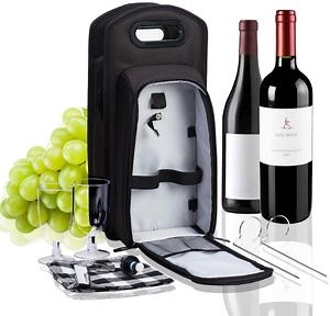 [Hot Item] Wine Travel Bag and Insulated Wine Carrier Tote Carrying Cooler Bag