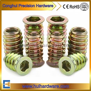 Steel Wood Threaded Insert Nuts for Furniture (M4 M6 M8)
