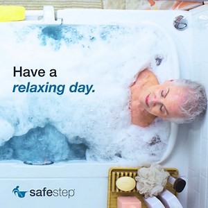 It’s time for a self-care scroll break! Take a deep breath and feel the tension wash away. | Safe Step Walk-In Tubs & Showers