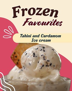 Tahini and cardamom might sound like an unexpected duo but together they whip up a rich, flavorful 'Tahini and Cardamom Ice Cream' that’s truly one of a kind. ✨ Experience the creamy depth of tahini perfectly blending with the warm, floral notes of cardamom to craft a dessert that’s bold, elegant, and irresistibly addictive. If you’re craving something unique, now’s the perfect time to recreate this and add it to your #FrozenFavourites list. 🍨🤍 #Sanjeevkapoor #SanjeevKapoorKhazana #FrozenFavou