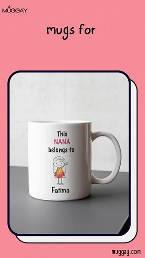 3.8K views | Take your grandparent's plain cup away and turn their chai time into an extra special celebration with our customized mugs. Showing this love won't take a lot, but it would mean the world to them! Order via: website: muggay.com/collections/grandparents-1 Whatsapp to order: wa.me/message/JQKVS4HDIENFM1 (+923111684429) You can also order via inbox/DM #grandparents #personalizedcoffeemugs #muggay #customizedmugs #mugoftheday | Muggay | Facebook