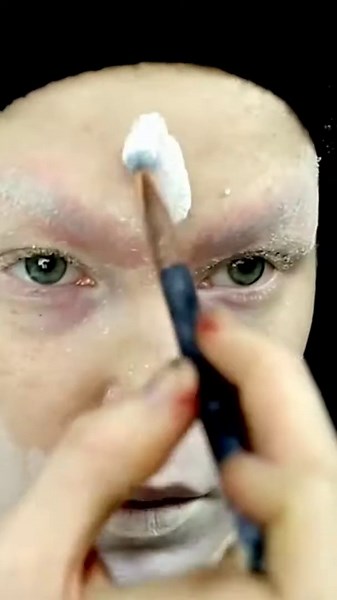 Forky from Toy Story makeup dazzles with quirky flair