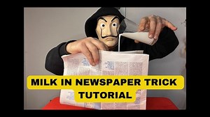 Milk in Newspaper Magic Trick! | The Mask Magic Tricks