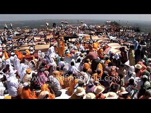 Jain devotees witness 'Mahamastakabhisheka' of Gommateshvara - India