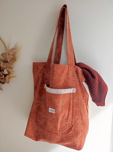 Tote Bag With an Exterior Terracotta Pocket - Etsy UK