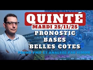 Pronostic Quinté du Mardi 25/11/2025. Pronostic PMU pour le Quinté du Jour avec Bases et Tocards