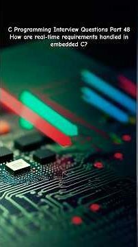 C Programming Interview Questions Part 48: How are real-time requirements handled in embedded C?