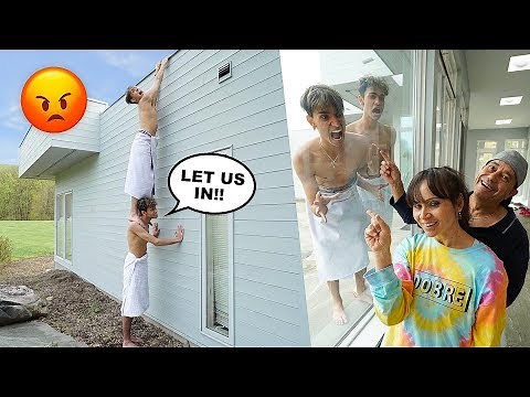 OUR PARENTS LOCKED US OUT! *PRANK*