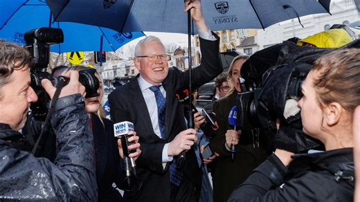 Convicted MP Gareth Ward arrives in court