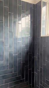 Beautiful custom shower blue tile this one is my favorite #cleaningmotivation #cleaningproducts #DeepCleaning #cleaningservice | Cassell Cleaners LLC