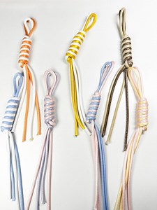 Two-tone Rope Tassel Bag Charm | Keychain Accessory - Etsy Canada