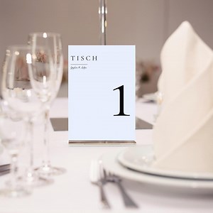Wedding table numbers, tables 1-15, A5 format, customizable digital template in Canva, instant digital download, minimalist and elegant