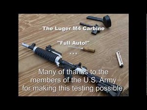 The Luger M4 Carbine in FULL AUTO!!! (Submachine Gun)