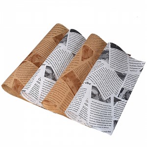 [Hot Item] Customized Biodegradable Disposable Sandwich Fried Chicken Burger Deli Kraft Oil Grease Proof Paper