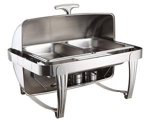 [Hot Item] Stainless Steel Rectangular Roll Top Chafing Dish/Food Warmer/Buffet Chafer