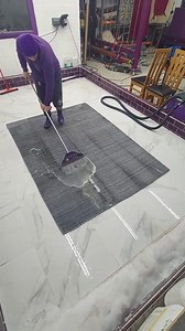 Very trodden, dirty Viscose rug. Notoriously hard to clean. Did we get a result? Find out at the end of the video. #rugcleaning #carpetcleaning #asmrvideo | Arcadia Rug Spa