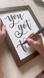 9.7K views · 228 reactions | This was a fun custom wood sign! Learn to letter like this at imperfectdust.com > Learn to Letter #lettering #fauxcalligraphy #handlettering #woodsigns #learntoletter | Imperfect Dust - Hand Lettered Art by Danielle | Facebook