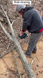 Trail clearing with the Makita, electric chainsaw, Buffalo trails, Hatfield, and McCoy https://amzn.to/3NLKCpF #thebeatentrailllc #productoftheday #TheBeatenTrail | The Beaten Trail LLC