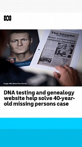 2.3K views · 35 reactions | A DNA matching technique has uncovered the identity of a body found 40 years ago, finally giving closure to a NSW family. Genetic genealogy tracked down the Golden State Killer in the US and was unofficially used to decode the Somerton Man mystery. Read more: https://ab.co/48SPq5t Story by James Wakelin and Jessicah Mendes ️: Brant Cummings, Michael Clements | ABC Adelaide | Facebook