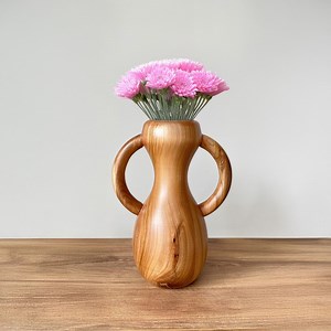 Handmade Wooden Flower Vase: Modern Farmhouse Decor - Etsy