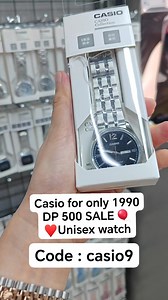 16K views · 48 reactions | SALE ♥️Unisex watch 38mm For only 1990 0 Dp 500 Eda Pinas 2 weeks. code ➡️ casio9 To Order : mine<space>code | USA Outlet Items Online Shop | Facebook
