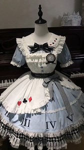 🎀💙 Step into a whimsical, Alice-inspired sweet Lolita look with this blue Peter Pan collar dress paired with a white apron, creating a playful and dreamy fairy-tale vibe. Add the black big bow train to bring extra charm and layered elegance to your coord. 🐇🕰️ ✨ Dress ($99.00) — Shop here: https://www.devilinspired.com/candy-rabbit-395/alice-in-wonderland-vibes-blue-peter-pan-collar-sweet-lolita-dress-white-apron-waist-belt.html ✨ Black Big Bow Train ($19.99) — Shop here: https://www.devilins