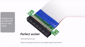 GELRHONR PCIE 8X Extension Cable,PCI-Express 8X Male to Female Riser Cable PCI-E Extender for Graphics Card