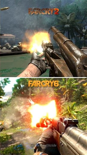 Two Different Weapon Failures: Far Cry 2’s Mechanical Detail vs Far Cry 6’s Physics!🔥 #FarCry