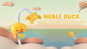 Watch NOBLE DUCK Baby Bath Toy Kids Shower Head on Amazon Live