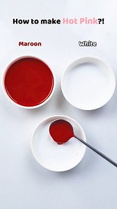 How to make Hot Pink?! #colormixing #satisfying #asmr #art | Painting Academy