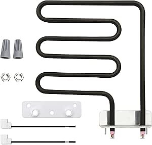 SUONA 800 Watt Electric Smoker Heating Element Replacement Part 9907120011 for Masterbuilt 30"" Digital Electric Smoker MB20071117 MB20074719 MB26073519 20070213 20072115, Black, HE-800W-CC