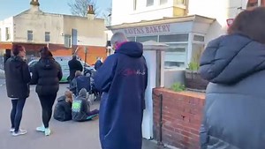The bakery in Ditchling Road, Brighton sells thousands of hot cross buns every year – as a Good Friday tradition – with customers waiting patiently for more than an hour to get their hands on them. | Crawley Observer