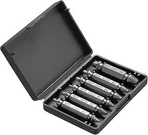 6pcs damaged screw extractor speed out drill bits tool set broken bolt remover