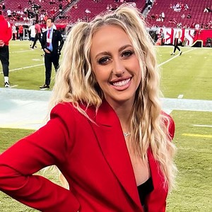 See Pregnant Brittany Mahomes Crash Husband Patrick's "Business Trip" in Sideline Photos