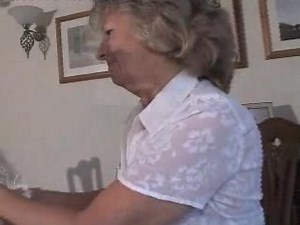 Delightful Granny In Girdle And Seamed Nylons