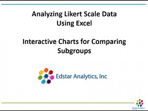 Analyzing Likert Scale Data Using Excel: Interactive Charts (Intermediate)