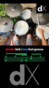 6.8K views · 178 reactions | Double Kick with One Foot Groove DRUM LESSON #drums | Drumdex | Facebook