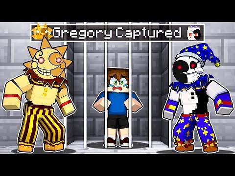 Gregory CAPTURED by MOONDROP & SUNRISE in Minecraft Security Breach Five Nights at Freddy’s FNAF