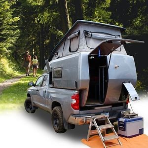 [Hot Item] Estándar Australiano Camper de Fibra de Vidrio para Pickup Camper Deslizante Camper Plegable con Cocina