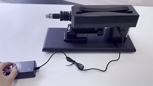 Automatic Reciprocating Massager, Adjustable Linear Thrusting Device, Hands-Free Personal Wellness Machine with Suction Cup Base for Muscle Relaxation & Body Care