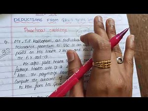 Deduction from gross total income (practical problem No1)