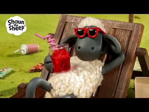 CATCHING SOME RAYS AND WOOLEN WAVES ☀️🐑🍦 | Shaun the Sheep 🐑