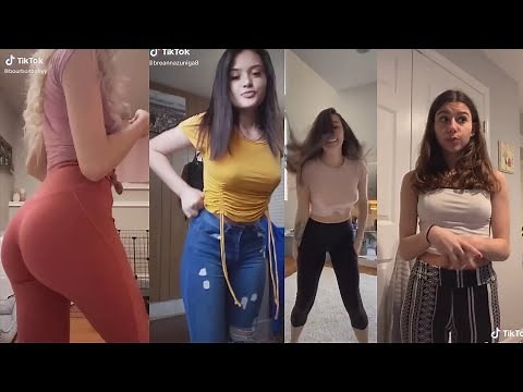 TikTok No Bra pokies Challenge Compilation - Braless Girls