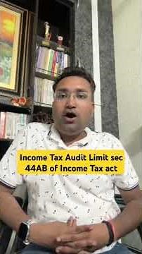 Tax Audit Limit Sec 44AB of Income tax act and Penalty