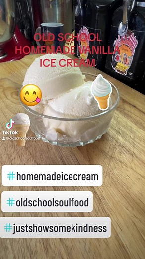 HOW TO MAKE THE PERFECT FIRM HOMEMADE VANILLA ICE CREAM/OLD SCHOOL VANILLA ICE CREAMOLD SCHOOL VANILLA ICE CREAMThis is a very easy and old school recipemy mom has used this recipe for over 60 yearsit has raw eggs in it,if u cant eat raw eggs in your ice cream,this isn't the recipe for you RECIPE:6 whole large eggs2 cups sugar4 cans evaporated milk(12oz)2 cans water(12oz)( USE SAME CAN THE MILK EVAPORATED MILK WAS IN)1 table spoon vanillaBlend eggs and sugar together in mixing bowlAdd remaining 