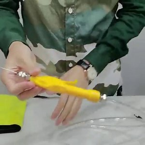 Meat Injector Gun Pump with Hose, 70W Electric Marinade Injector Meat Syringe Double Gun with 10 Stainless Steel Needle for Roast Turkey, Pork, Beef (Double Gun)